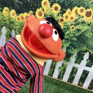 Vintage Sesame Street Ernie Hand Puppet 70s